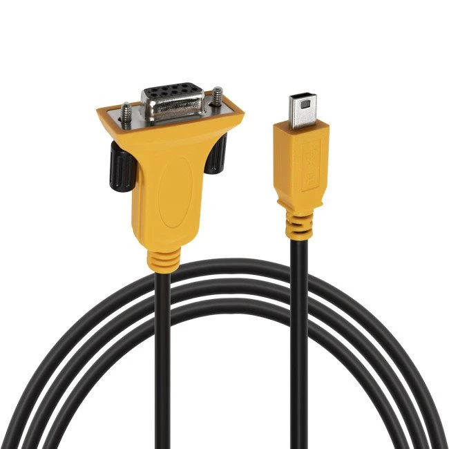 Mini USB 2.0 mannelijke naar RS232 DB9 vrouwelijke verlengkabel