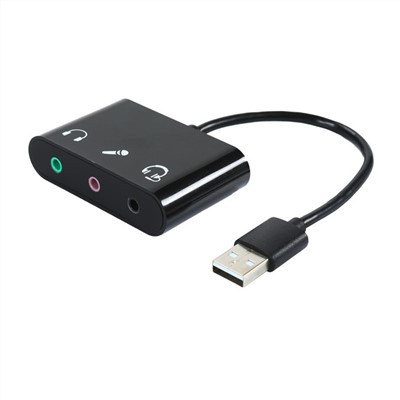 3 in 1 USB Geluidskaart Stereo Audio Converter Kabel