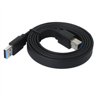 Platte USB 3.0 AM-naar-BM-kabel