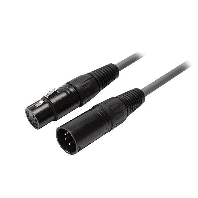 5 PIN XLR Female To Male Patch Cable Microphone Cable