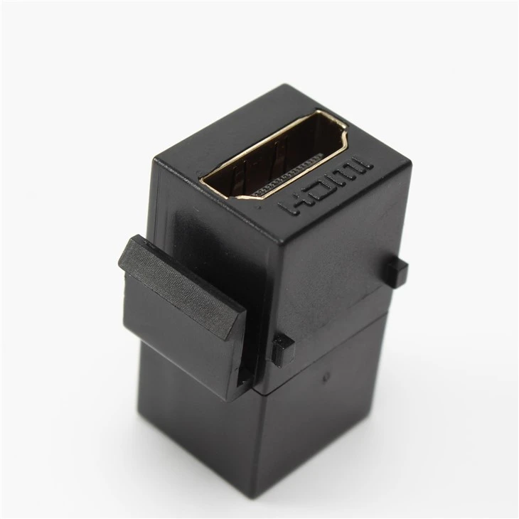 Black HDMI Female To Female Keystone