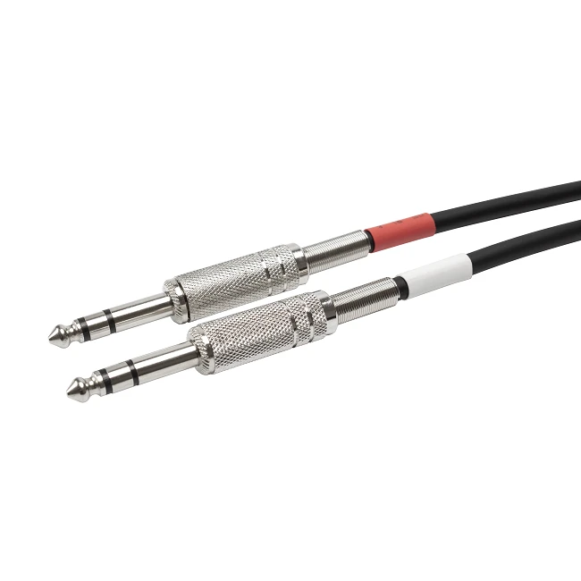 RJ45 Male To 2 X Stereo 6.3 mm TRS Audio Patch Cable