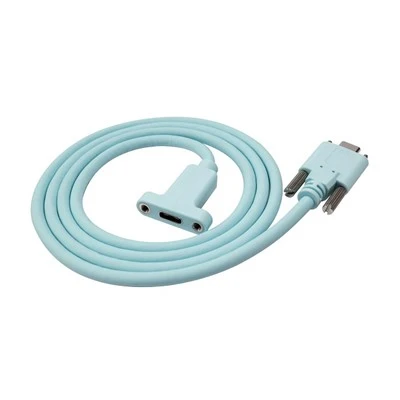 USB C mannelijk naar USB Type C vrouwelijk met dubbele schroefkabel