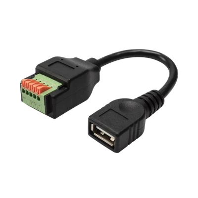 USB2.0 AF naar 5-pins klemmenblokverlengkabel met drukknop