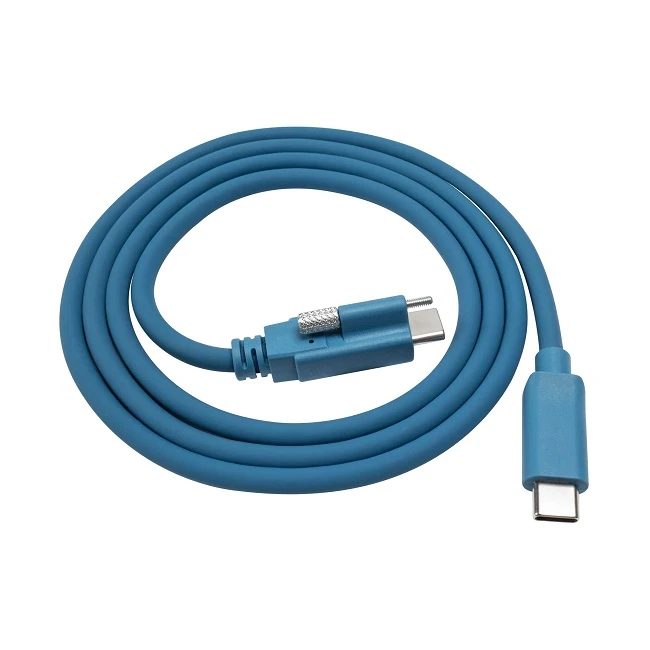 USB enkele schroefvergrendeling Type-C naar C mannelijke kabel 10GB data 3A voeding